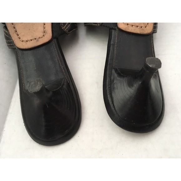 Cole Haan Resort Black Leather Kitten Heel Sandals Size 8.5 AA - Picture 4 of 7